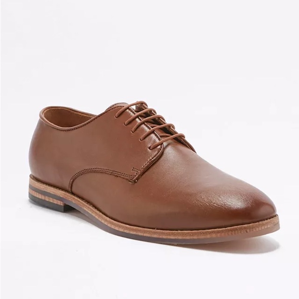 H by Hudson Hadstone Tan Leather Derby Shoes